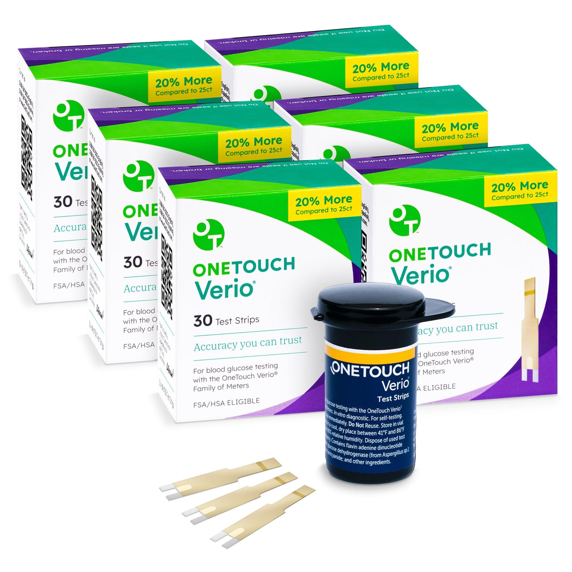 OneTouch Verio Test Strips for Diabetes Value Pack - 180 Count | Diabetic OneTouchBuy Supplements Australia