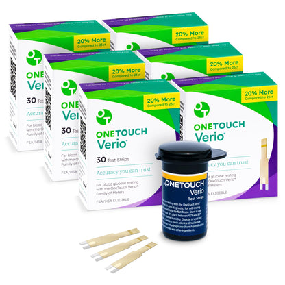 OneTouch Verio Test Strips for Diabetes Value Pack - 180 Count | Diabetic OneTouchBuy Supplements Australia