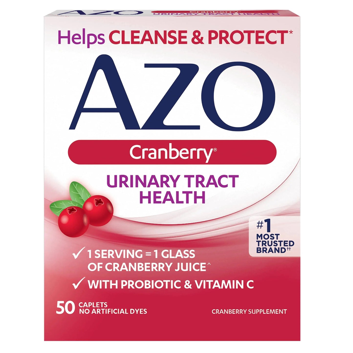 AZO D Mannose Urinary Tract Health, Cleanse, Flush & Protect The Urinary Tract & Cranberry Urinary Tract Health Supplement, 1 Serving = 1 Glass of Cranberry Juice, Sugar AZOBuy Supplements Australia