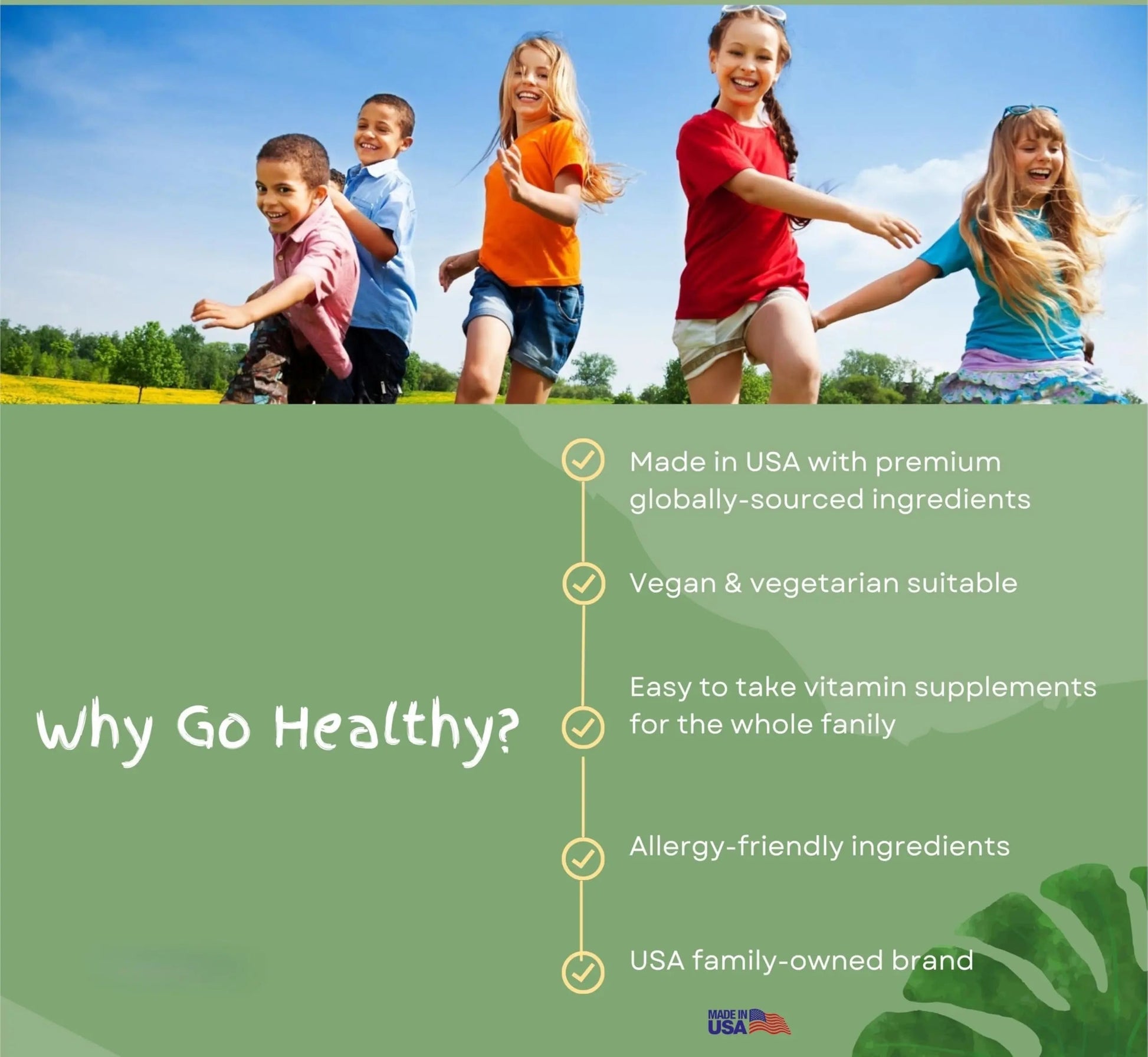 Go Healthy Kids Liquid Multivitamin | Immune Support | Kid Liquid Multivitamins | High Absorption | Vegan Vitamins | Kids Vitamins Multivitamin Go Healthy NaturalBuy Supplements Australia