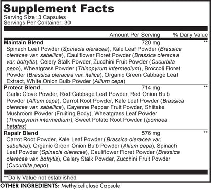 Codeage InstantFood Easy Veggies + Fast Fruits Bundle – Vegetable & Fruit Blend Capsule Supplement – Plant-Based Phytonutrient Formula – Vegan, Non-GMO – 180 Capsules CodeageBuy Supplements Australia