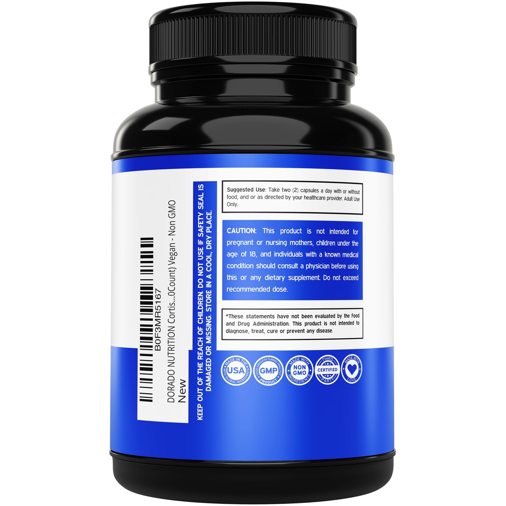 Cortisol Supplements for Women & Men with 14 in1 Blend (Magnesium, Ashwagandha, L Theanine & More) Healthy Cortisol Balance & Calm Mood Support - Third Party Tested, Non GMO, USA Made - 60 Count DORADO NUTRITIONBuy Supplements Australia