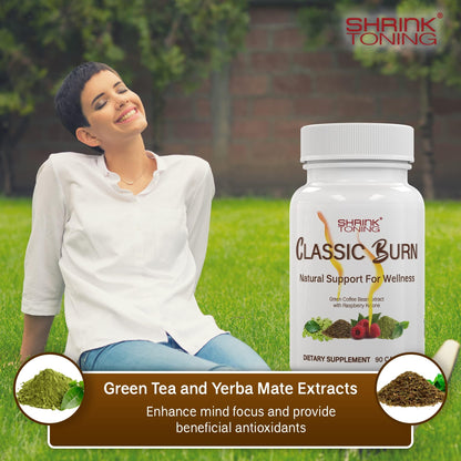 shrink Classic Burn - Pure Green Coffee Bean Extract and Raspberry Ketones with 45% shrinkBuy Supplements Australia