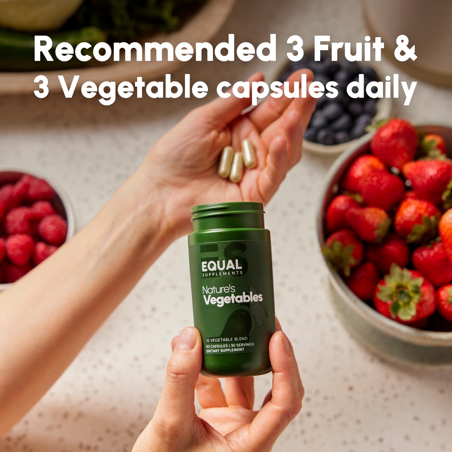 Equal Supplements Fruits and Vegetables Capsules | 2 Month Supply | GMP Certified-Manufactured in US | Fruit and Veggies Supplement for Balance | of Nature, Fruit and Vegetable Capsule for Adults Equal SupplementsBuy Supplements Australia