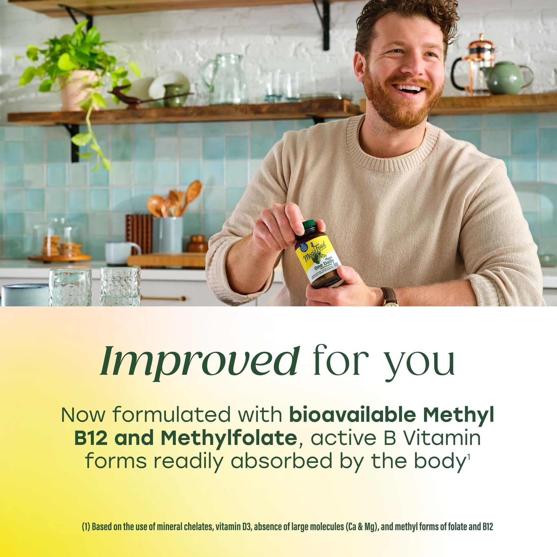 MegaFood One Daily Mens Multivitamins - Multivitamin for Men - Vitamin C, Vitamin D3 & Vitamin B12 - Muscle, Energy Metabolism & Immune Support MegaFoodBuy Supplements Australia