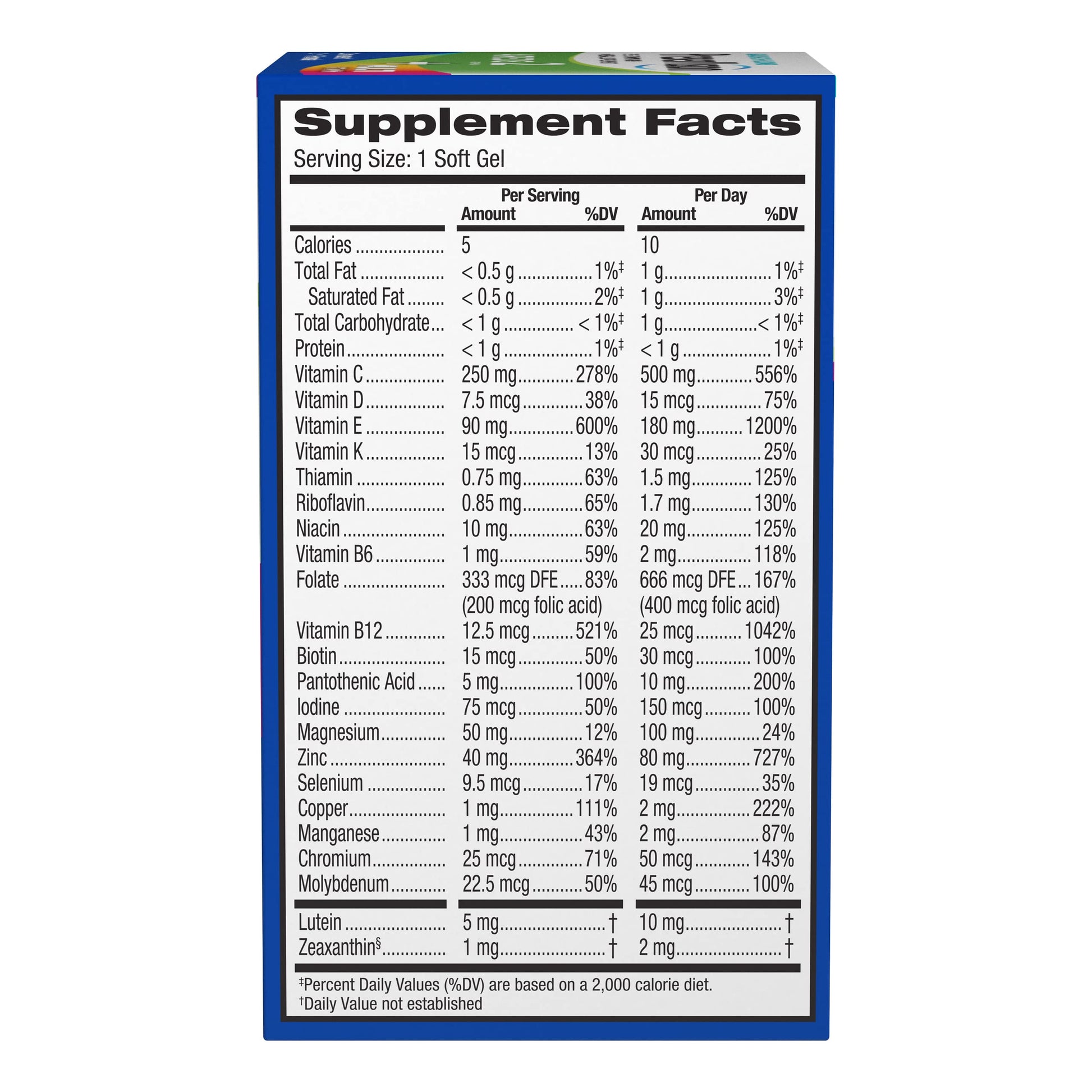 PreserVision AREDS 2 + Multivitamin, #1 Eye Doctor Recommended Brand, 2-in-1 Eye Vitamin with Lutein, Zeaxanthin, Zinc, and Vitamin C, D & E, 100 Softgels PreserVisionBuy Supplements Australia
