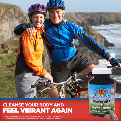 Yerba Prima Bentonite Clay Plus Herbal Detox - 60 Veggie Capsules - Natural Cleansing Supplement Yerba PrimaBuy Supplements Australia