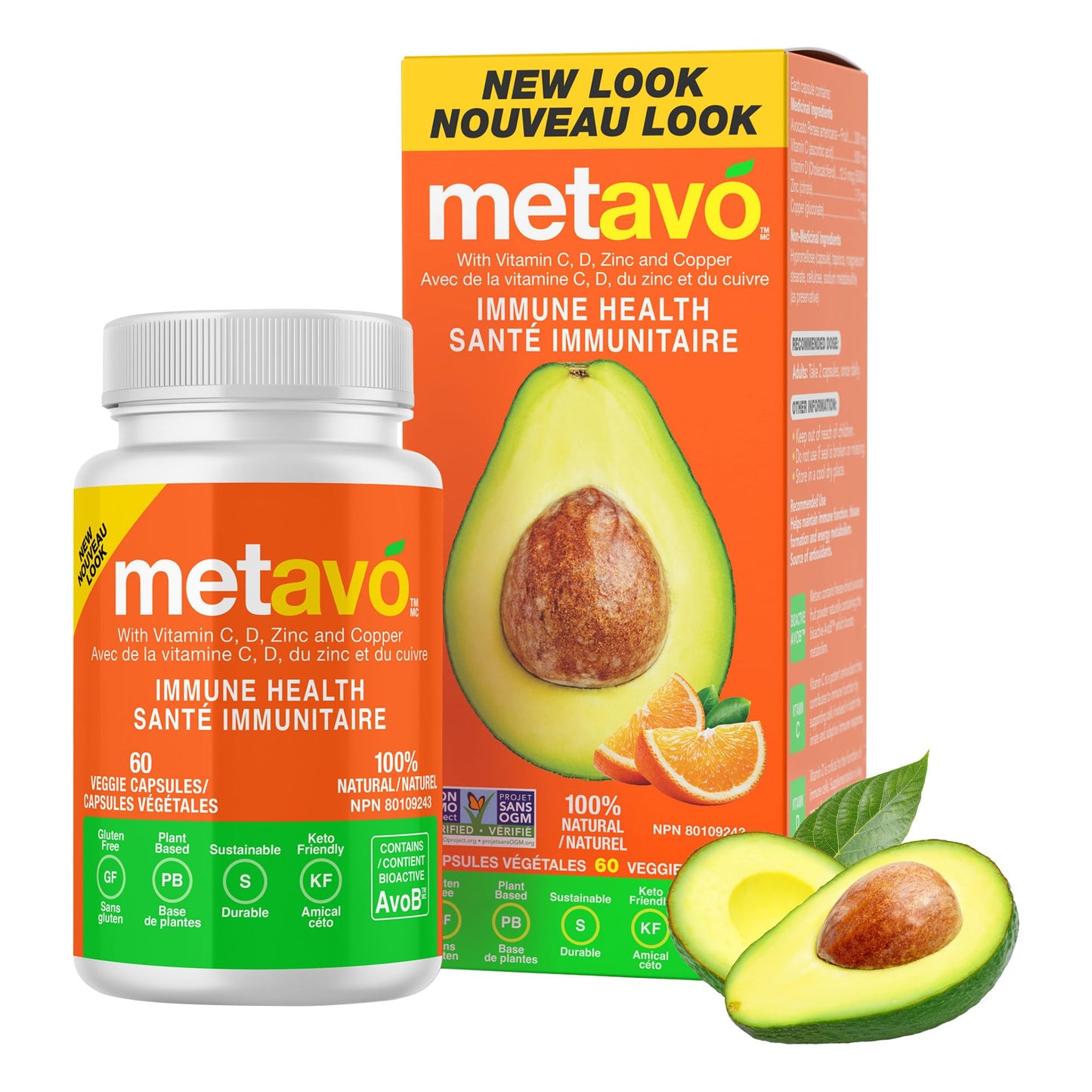 Metavo Immune Health - Natural Immune Support Supplement, Essential Zinc Supplements for Men & Women Enriched with Vitamin C, D & Copper, 60 Vegan Capsules, 30 Servings MetavoBuy Supplements Australia