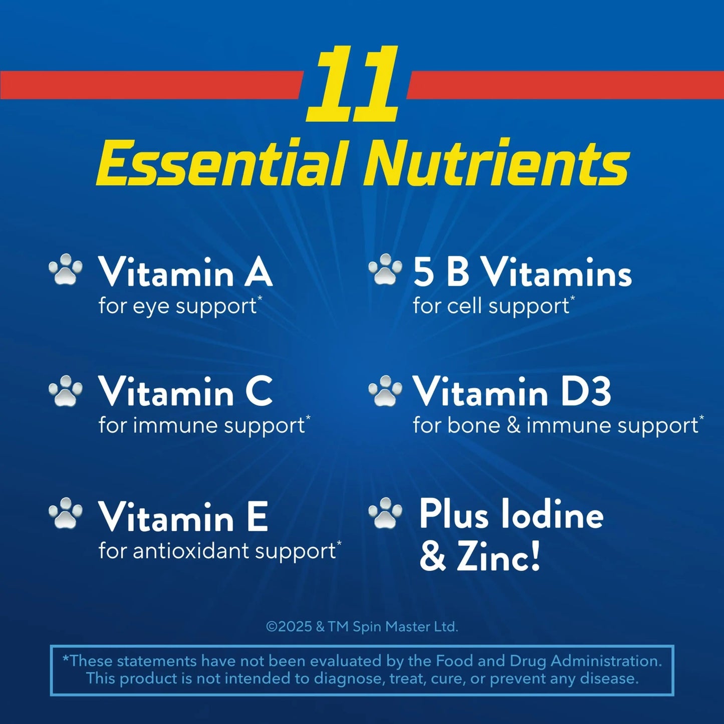 L’il Critters Paw Patrol Gummy Vites Daily Gummy Multivitamin for Kids, Vitamin C, D3 for Immune Support Cherry, Orange Lil CrittersBuy Supplements Australia