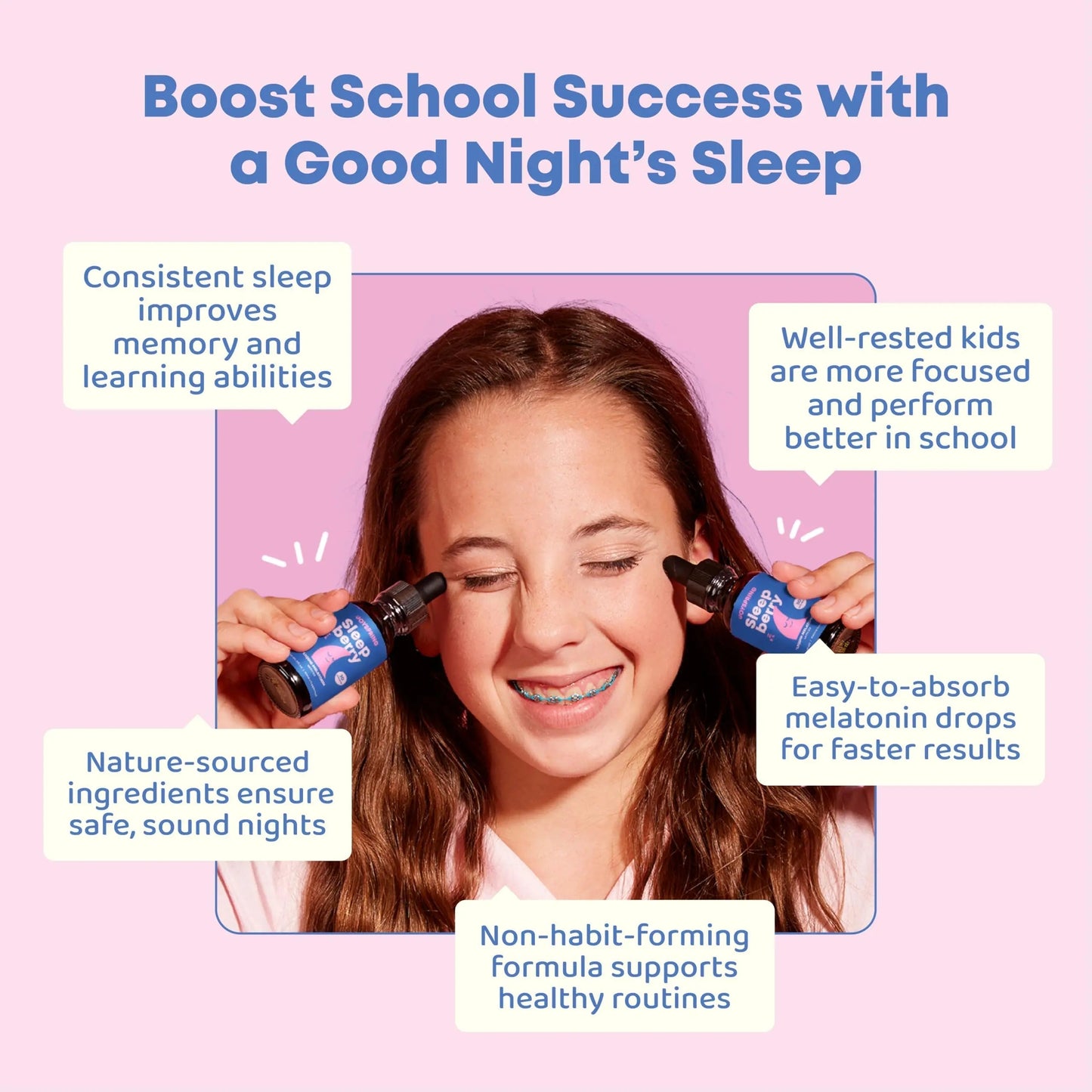 JoySpring Multivitamin & SleepBerry Bundle | Kids Vitamins & Minerals Naturally Sourced, Non-GMO, Non-Alcoholic Liquid Formula, Immunity Health Support | JoySpringBuy Supplements Australia