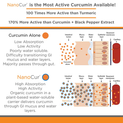 Nanocur Turmeric Curcumin - 100x More Active Than Turmeric, 170% More Active Than NanocurBuy Supplements Australia