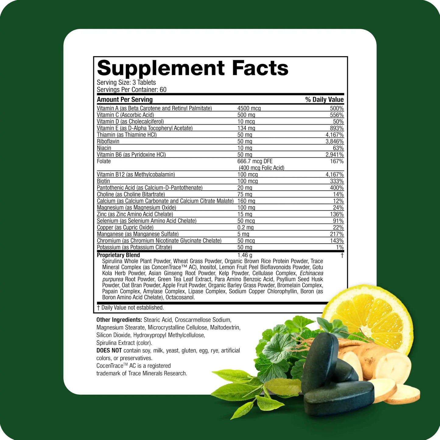 Life's Fortune Multivitamin & Mineral Supplement, Daily Natural Energy Source for Men & Women, with Superfood Greens Life's FortuneBuy Supplements Australia