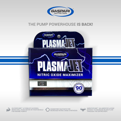 Gaspari Nutrition PlasmaJet, Legendary N.O. Nitric Oxide Maximizer, Increased Lean Mass Gaspari NutritionBuy Supplements Australia