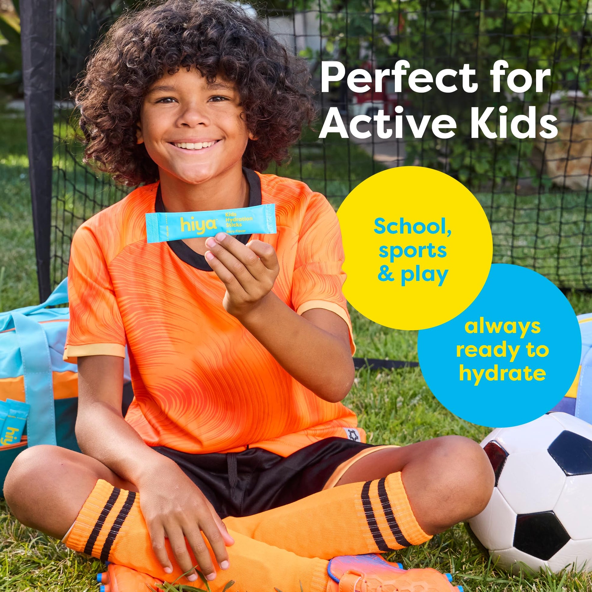 Hiya Kids Hydration with Electrolytes - Zero Added Sugar Berry Flavored Kids Hydration Packets - 15 Sticks - Travel-Friendly Drink Mix for Children Ages 2+ HIYABuy Supplements Australia