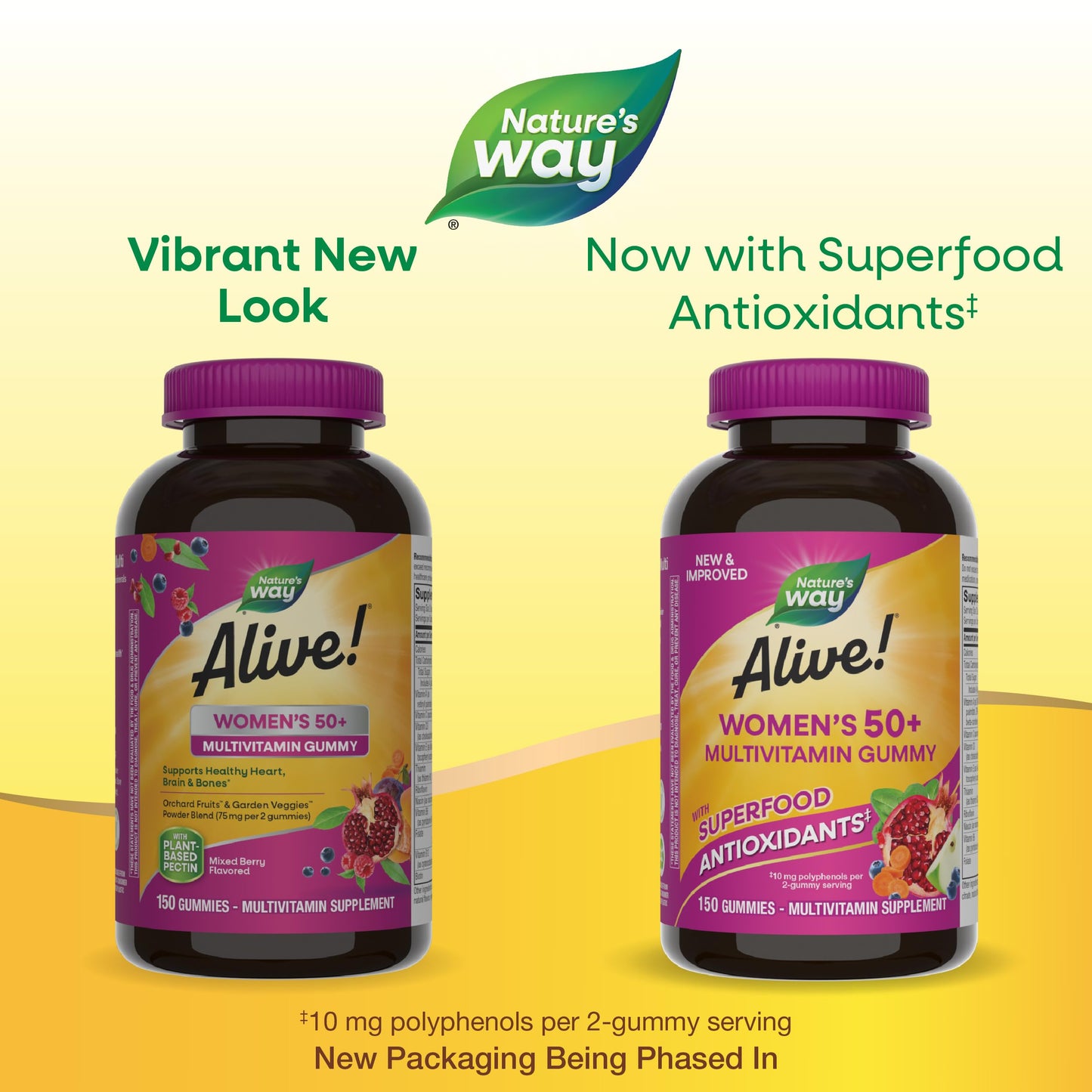 Nature's Way Alive! Women's 50+ Daily Gummy Multivitamins, Women's Supplements, Supports Healthy Heart, Brain & Bones Nature's WayBuy Supplements Australia