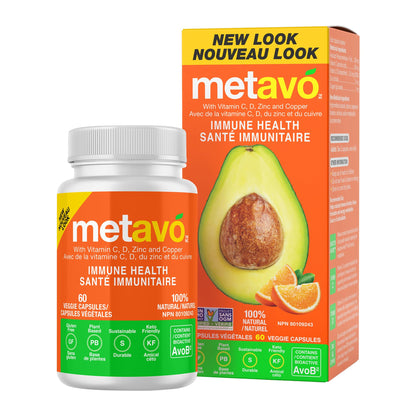 Metavo Immune Health - Natural Immune Support Supplement, Essential Zinc Supplements for Men & Women Enriched with Vitamin C, D & Copper, 60 Vegan Capsules, 30 Servings MetavoBuy Supplements Australia