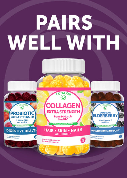 Lunakai USA Made 50 Plus Women's Multivitamin Gummies - Delicious Formula Enhanced with Essential Vitamins & Minerals for Health & Vitality - 60ct LunakaiBuy Supplements Australia