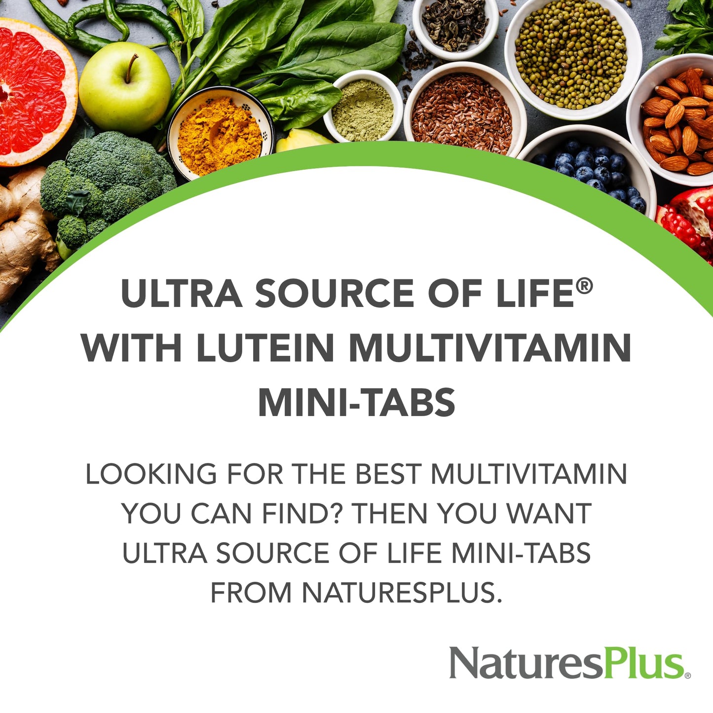 NaturesPlus Ultra Source of Life Multivitamin - 180 Mini-Tablets - with Whole Foods, Herbs, Lutein & Enzymes - Vegetarian, Gluten Free - 30 Servings NaturesPlusBuy Supplements Australia
