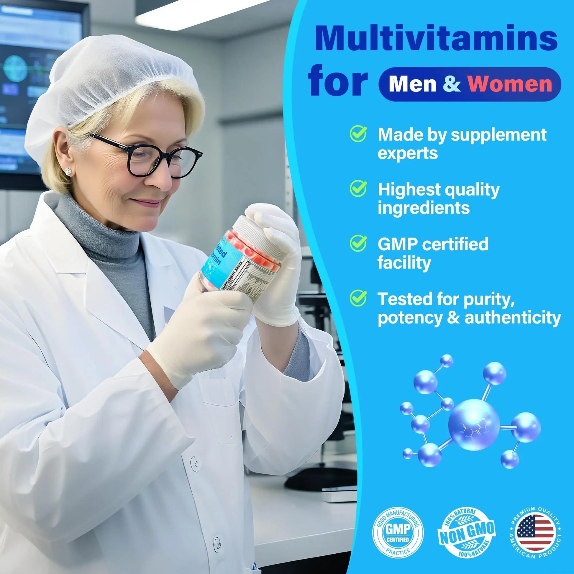 Methylated Multivitamin for Women & Men Gummies w/ Omega-3, Calcium, D3 K2, Methylfolate & B12, TMG, Daily Vitamin A, C, E, B Complex, Magnesium, CoQ10 NEVISSBuy Supplements Australia