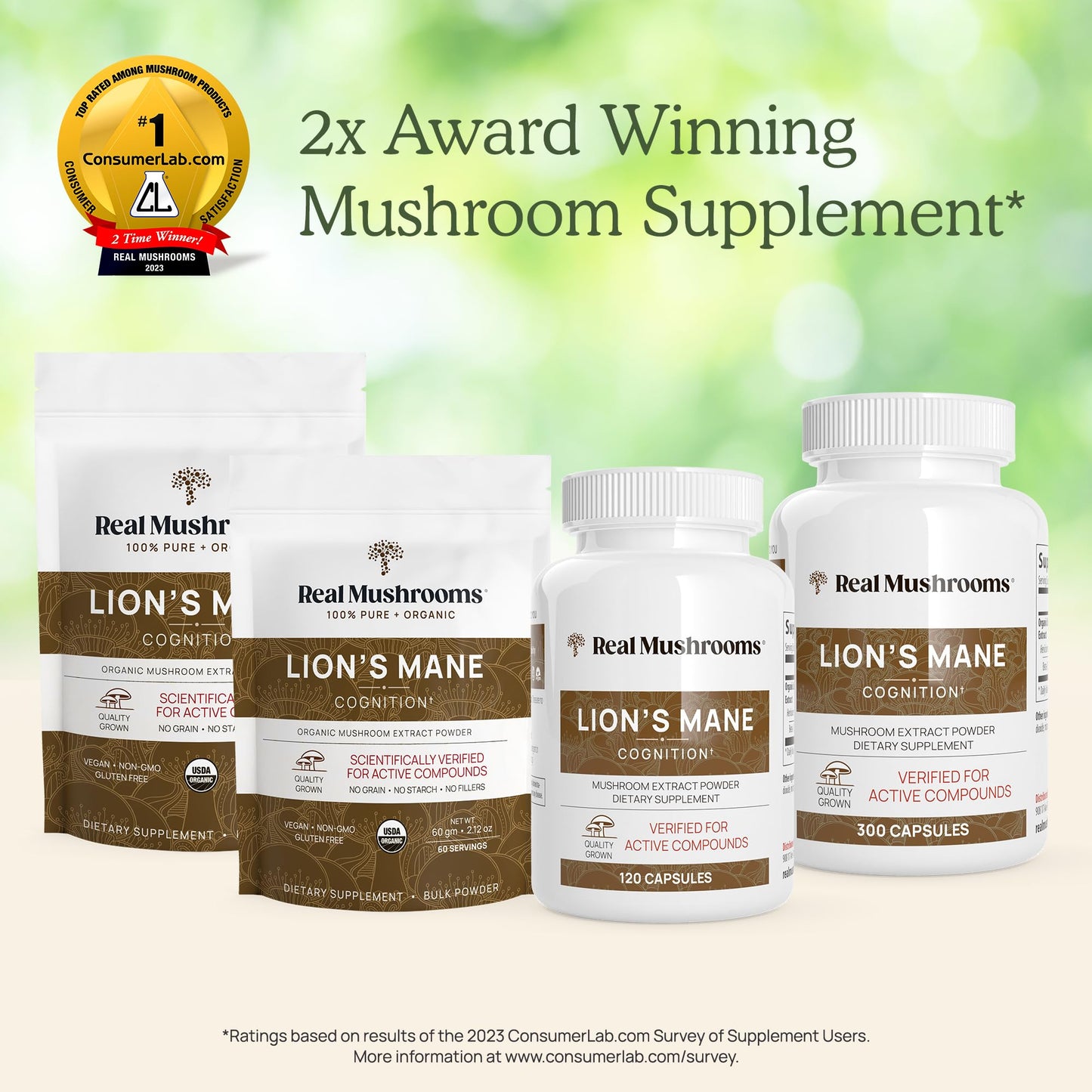 Real Mushrooms Lion’s Mane Capsules - Organic Lions Mane Mushroom Extract Real MushroomsBuy Supplements Australia