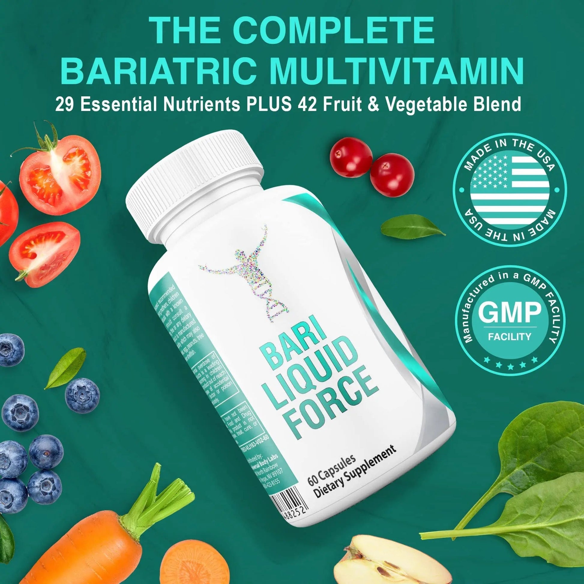 Universal Body Labs Bariatric Liquid Force Vitamin 2-Pack Universal Body Labs