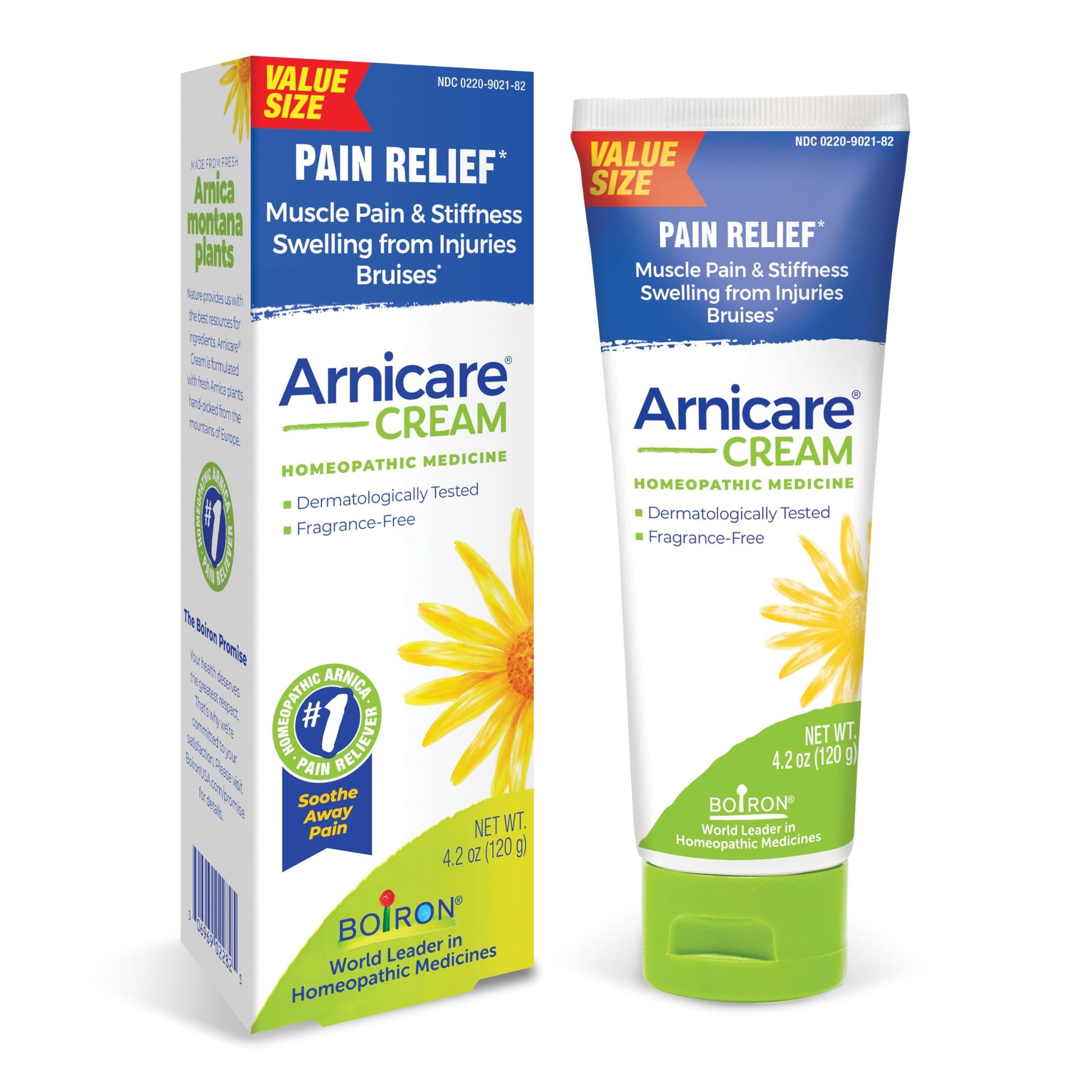 Boiron Arnicare Cream for Joint Pain, Muscle Pain, Swelling, Soreness, Stiffness, and Bruises - Fast Absorbing and Fragrance-Free - 4.2 oz BoironBuy Supplements Australia