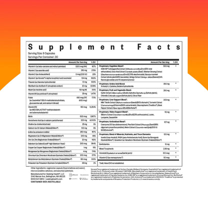 Seeking Health Optimal Multivitamin, Active B Vitamins and L-5-MTHF, Riboflavin, B6, Bioavailable Folate and B12, CoQ10 Seeking Health