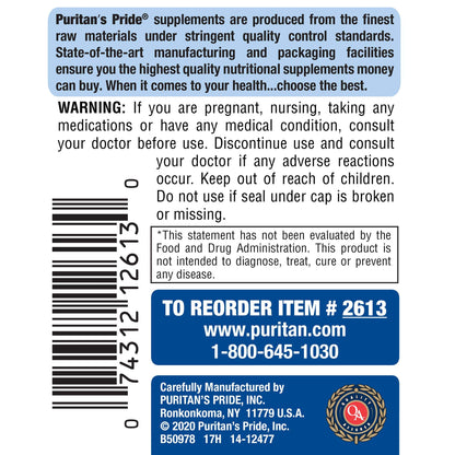 Puritan's Pride Probiotic Supplement, Acidophilus, Capsule, 250 Count(Pack of 1) Puritan's PrideBuy Supplements Australia