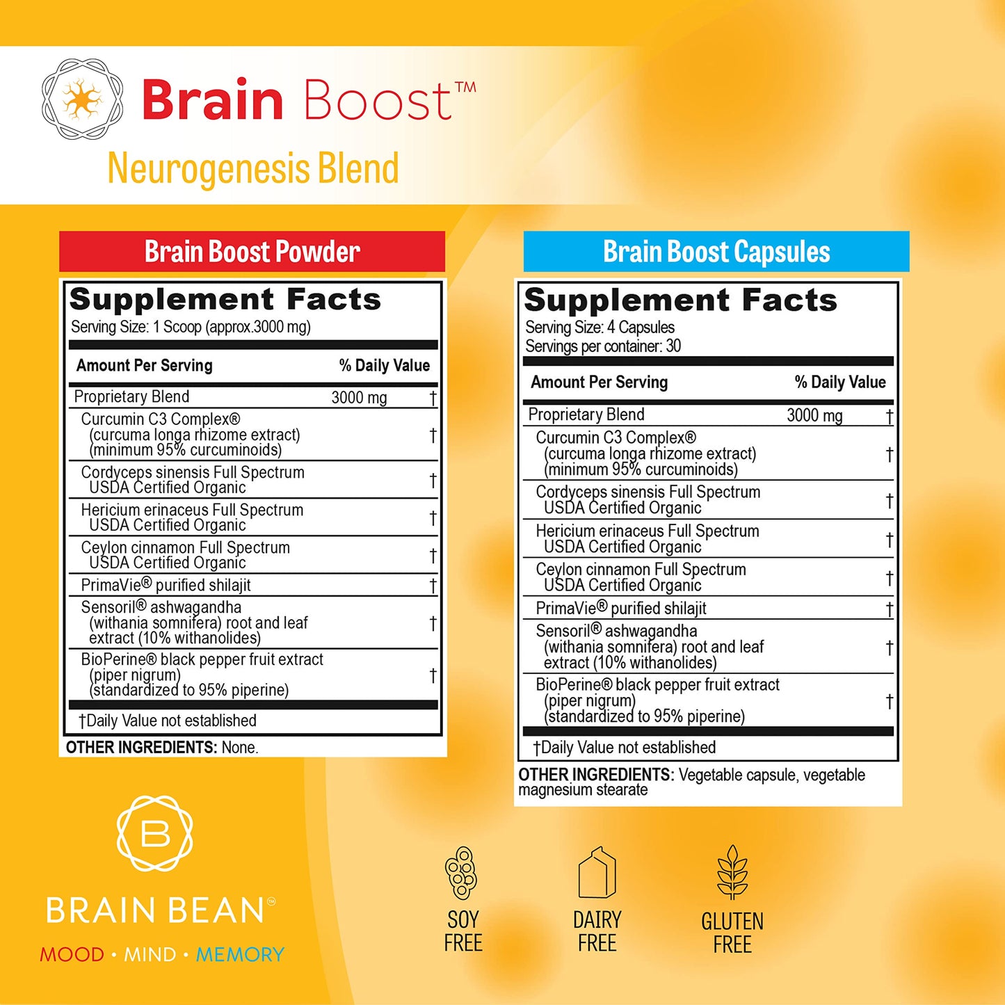 Brain Bean Brain-Boost (Formerly Brain BeanBuy Supplements Australia
