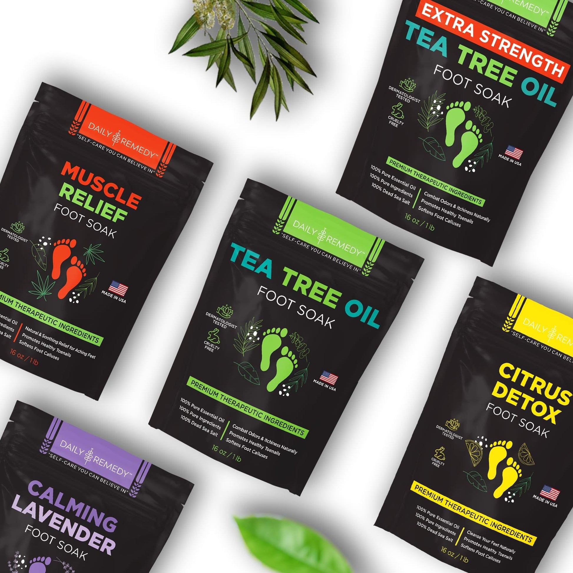 Tea Tree Oil Foot Soak with Epsom Salt - Made in USA - for Toenail Athletes Foot DAILY REMEDYBuy Supplements Australia