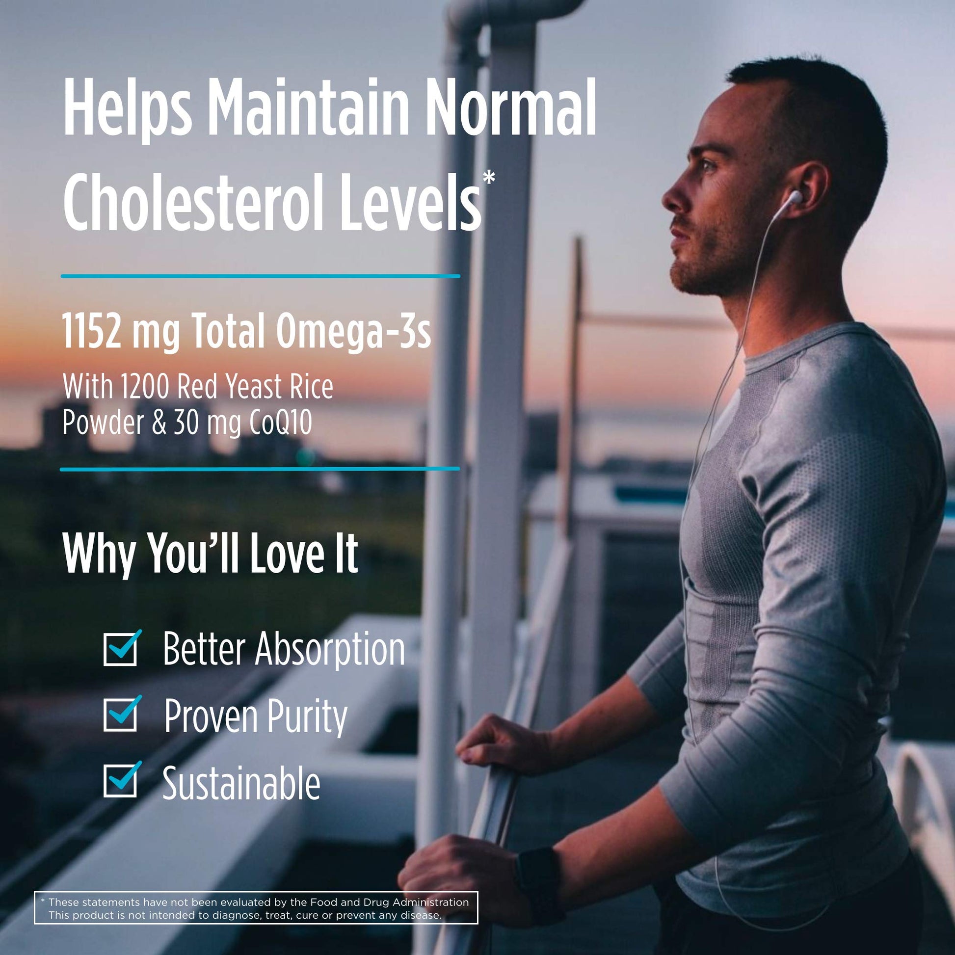 Nordic Naturals Cholesterol Support, Lemon - 60 Soft Gels - 975 Omega-3 + Red Yeast Rice & CoQ10 - Normal Cholesterol, Antioxidant Support - EPA & DHA - Non-GMO - 20 Servings Nordic NaturalsBuy Supplements Australia