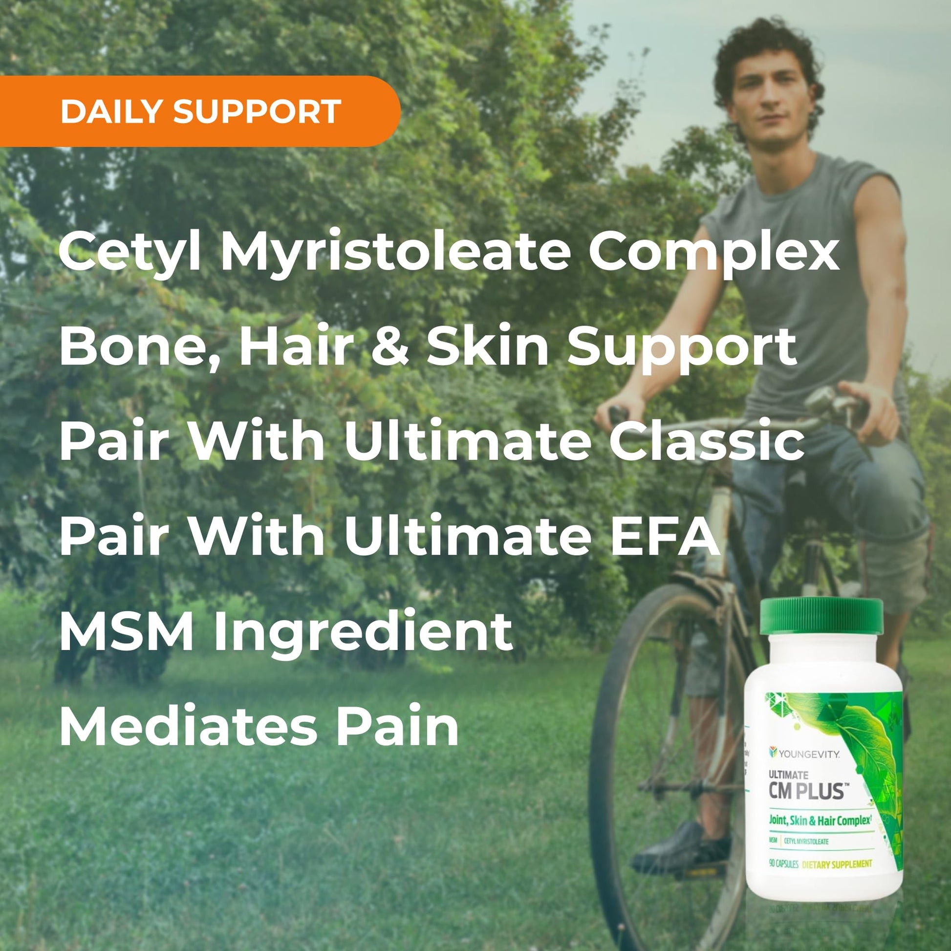 Youngevity Ultimate CM Plus™ - Patented Bone Health Supplement MSM & Cetyl Myristoleate - Muscle and Bone Health Complex - (90 Capsules) YoungevityBuy Supplements Australia