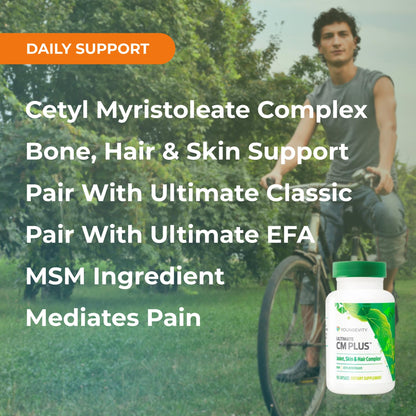 Youngevity Ultimate CM Plus™ - Patented Bone Health Supplement MSM & Cetyl Myristoleate - Muscle and Bone Health Complex - (90 Capsules) YoungevityBuy Supplements Australia