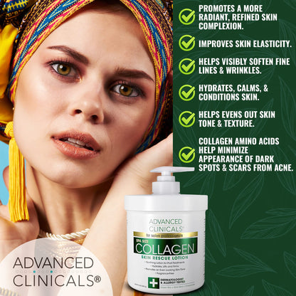Advanced Clinicals Retinol Body Lotion + Collagen Cream 2pc Body Skin Care Set Advanced ClinicalsBuy Supplements Australia