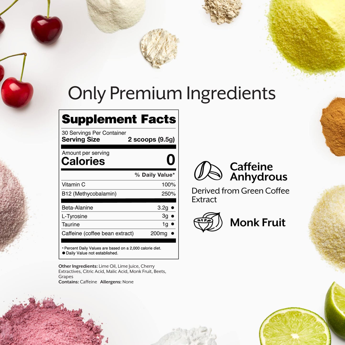 Promix Pre-Workout Powder, Cherry Lime - Maximize Focus & Performance - Helps Muscle ProMix NutritionBuy Supplements Australia
