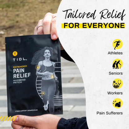 TIDL Recovery Patches, 20 Count, Maximum Strength for Targeted Back Pain, Joint & Muscle Pain Relief, Immediate Numbing & Soothing, Non-Stick Adhesive for Easy Application & Removal TIDLBuy Supplements Australia