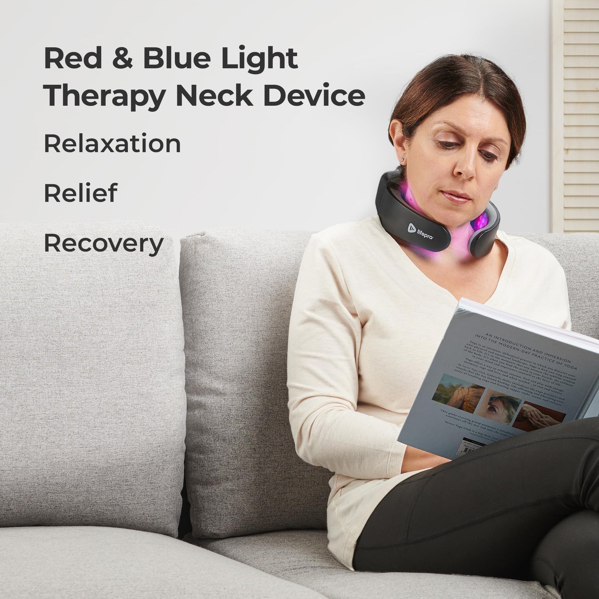 Lifepro Red Light Therapy for Neck - Compact & Rechargeable Red Light Therapy Device- On-The-Go LifeProBuy Supplements Australia