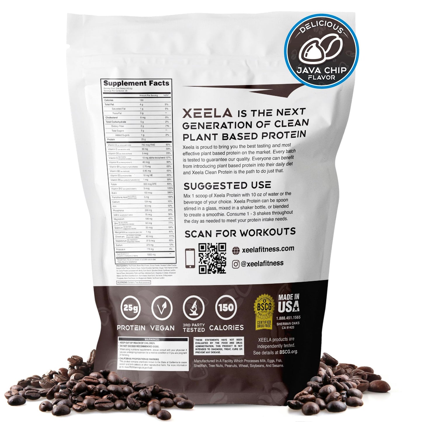 XEELA Plant Based Vegan Protein Powder - Independently Tested - 25g High Protein XEELABuy Supplements Australia