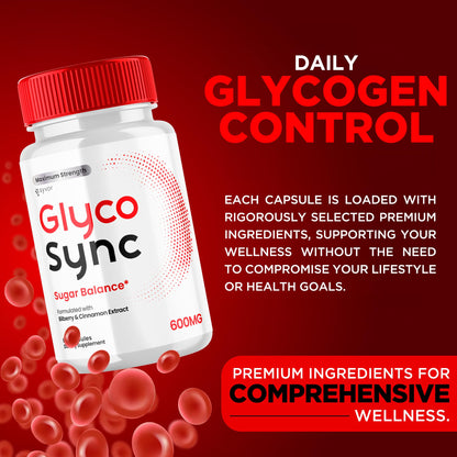 Glyco Sync Capsules, Official Glyco Sync Balance Pills with All Natural Ingredients, Advanced Formula GlycoSync Joint Support for Health and Wellness Extra Strength for Men and Women (60 Capsules) SyvorBuy Supplements Australia