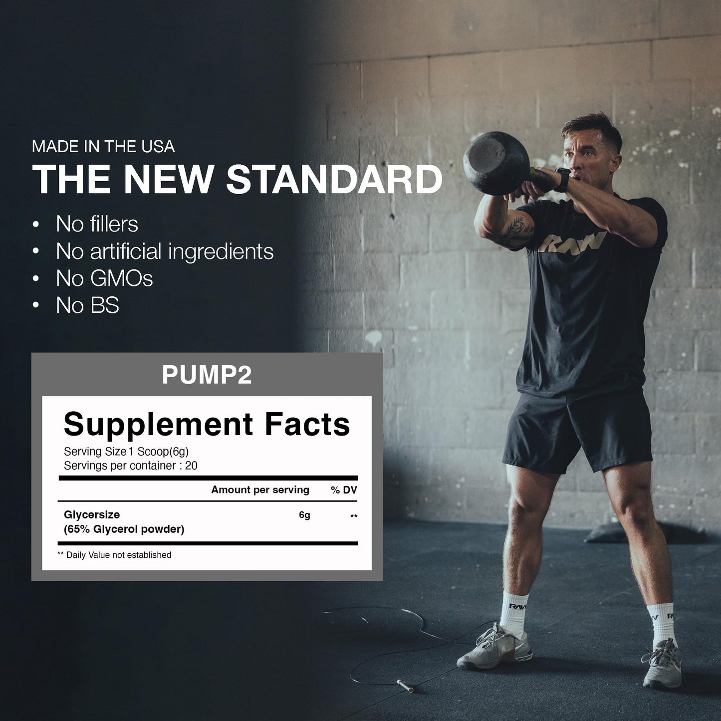 RAW Pump2 Pre Workout | Glycerol Pump Pre Workout Supplement, Pair Pump Supplement for Best Results Or Any Preworkout Powder | Enhanced Hydratio