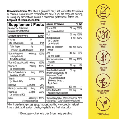 Nature's Way Alive! Men’s 50+ Daily Gummy Multivitamins, Supports Healthy Brain, Eyes, Heart*, B-Vitamins Nature's WayBuy Supplements Australia