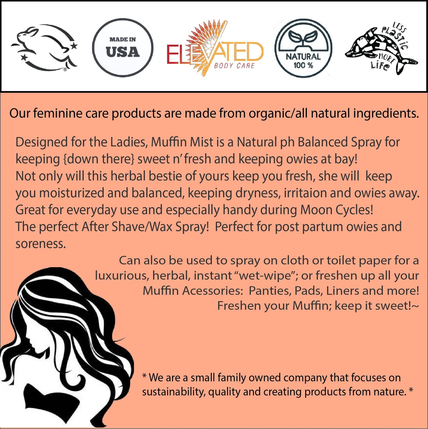 ELEVATED Muffin Mist – Organic Natural Feminine Spray| 5 Scents | Yoni Oil | Vegan | Herbal Infused Oil TaylorsBuy Supplements Australia