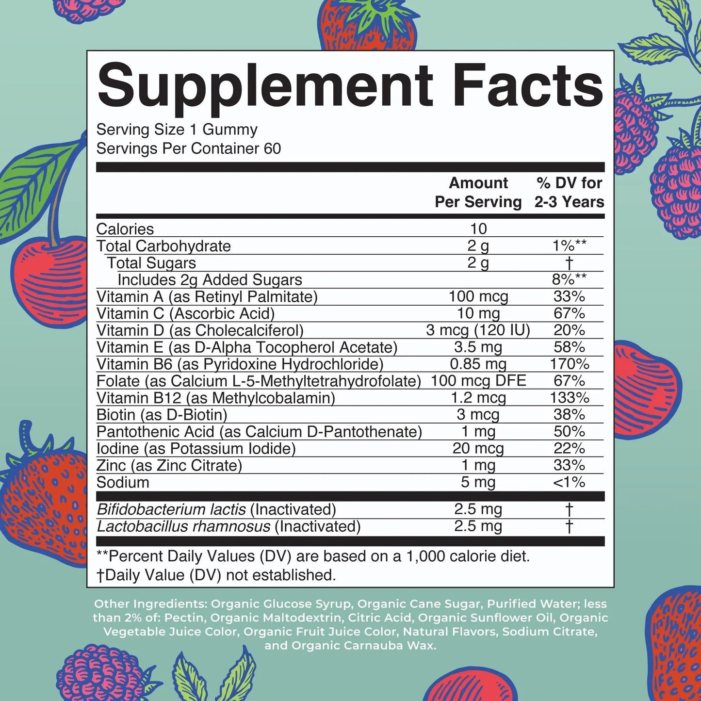 MaryRuth Organics Toddler Multivitamin Gummies + Postbiotics | USDA Organic | Vitamins for Kids Ages 2+ | Immune Support | Vitamin C | MaryRuth OrganicsBuy Supplements Australia