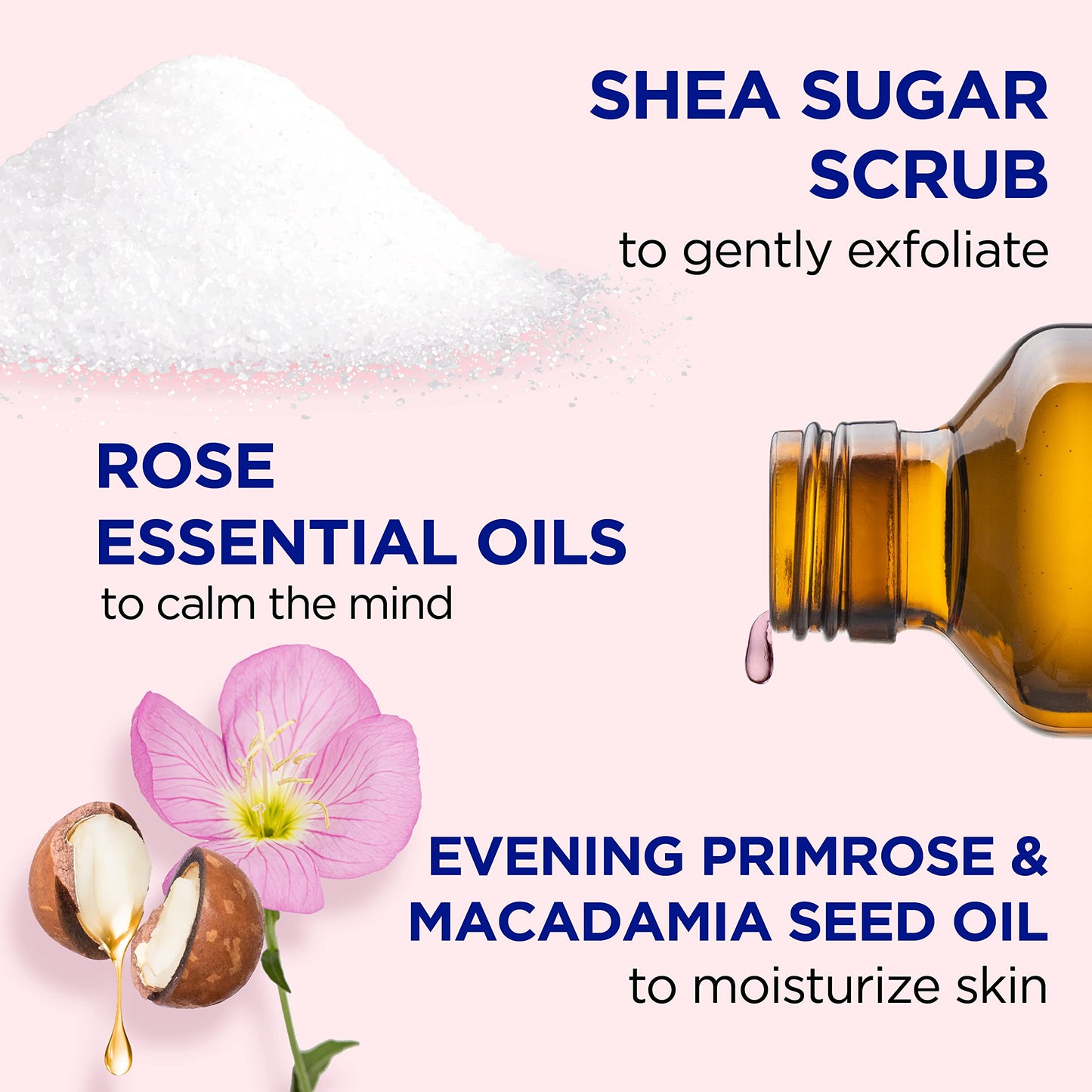 Dr Teal's Shea Sugar Body Scrub, Rose with Essential Oil, 19 oz (Pack of 3) Packaging May Dr Teal'sBuy Supplements Australia