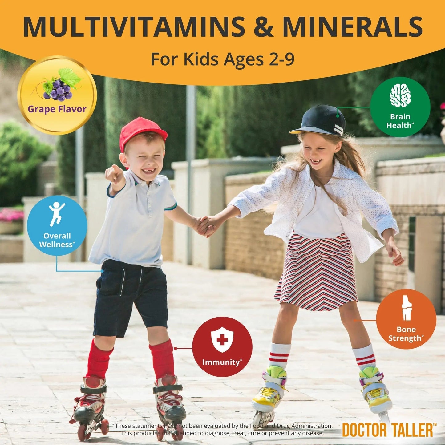 NuBest Doctor Taller Kids - Kids Multivitamins, Toddler Vitamins - Support Healthy, Immunity and Bone Strength for Ages 2 to 9 NuBest