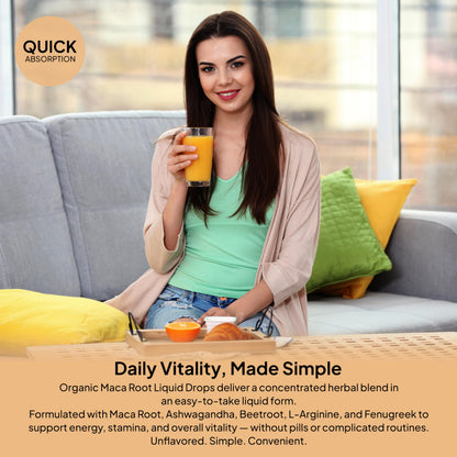 Wish Fusion Maca Root Liquid Drops 2 Pack Organic Maca Root Drops for Energy Support Hormone Balance, Mood Maca Root, Ashwagandha & Tongkat Ali Blend, Liquid Maca Root Extract Fenugreek & Beetroot Wish FusionBuy Supplements Australia