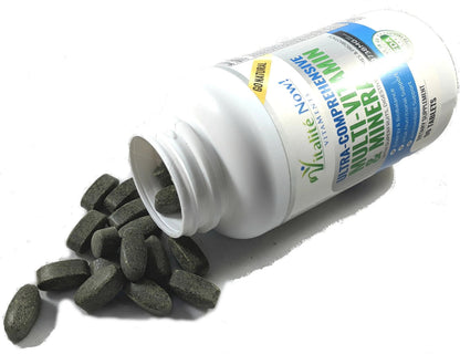 Vegan Whole Food Multivitamin & Mineral - Vitamins A B1 B2 B6 B12 C D3 E & 110 Super Foods, Herbs, Greens & Reds Vitalité Now!Buy Supplements Australia