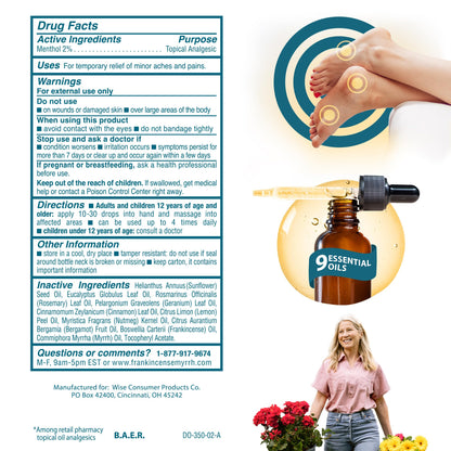 FRANKINCENSE & MYRRH Foot Pain Combo Pack: Foot Pain Relief Rubbing Oil (2 oz) and Intensive Therapy Lotion for feet (3 oz), Neuropathy, Nerve Relief, Frankincense Essential Oil, Maximum Strength FRANKINCENSE & MYRRHBuy Supplements Australia