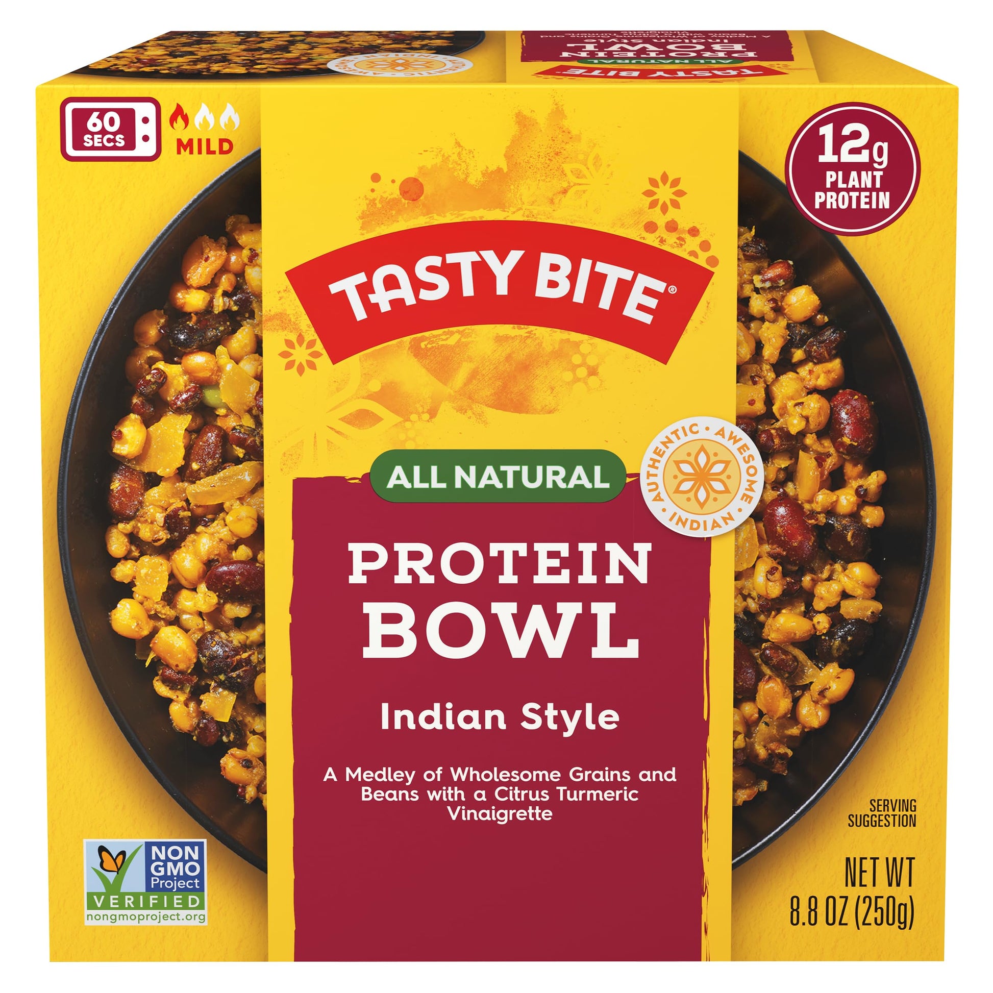 TASTY BITE Indian Protein Bowl, 8.8 Ounce, Pack of 6, Ready to Eat, Microwaveable TASTY BITEBuy Supplements Australia