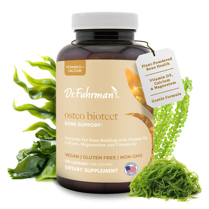 Dr. Fuhrman Osteo Bone Health Supplement | Wholefood Supplement for Women & Men | Vitamin for Bone Density | Organic Vitamin D3, Calcium, Magnesium & K2 | Natural Ingredients | 120 Caps Dr. FuhrmanBuy Supplements Australia